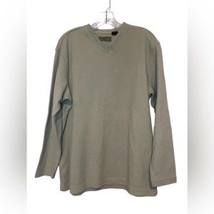 Axist Large Ivory V Neck Sweater